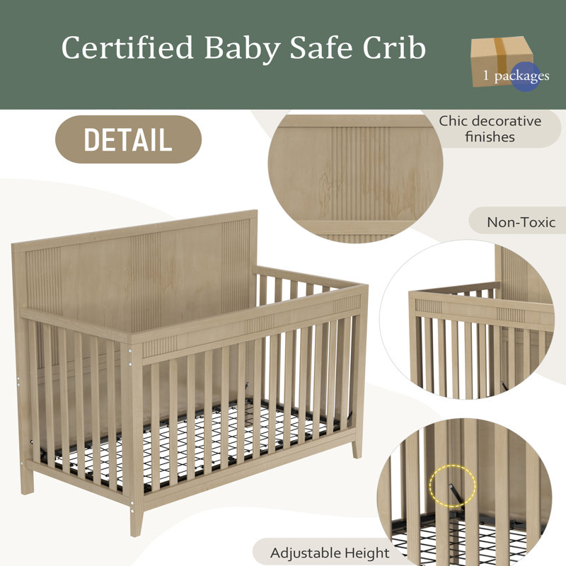 Adjustable height crib hotsell